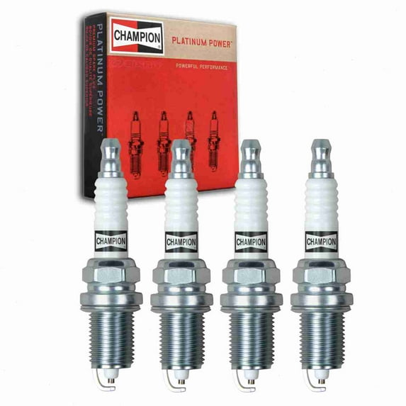 4 pc Champion Platinum Spark Plugs compatible with Chevrolet Prizm 1.8L L4 2000-2002