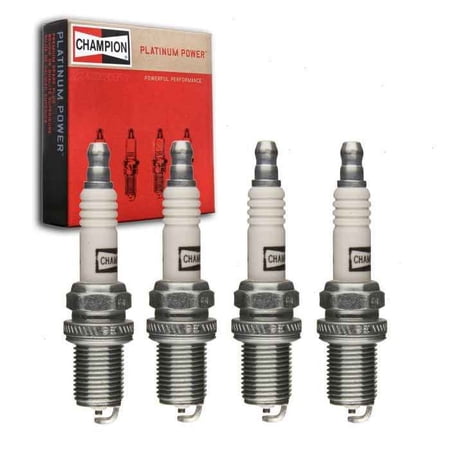 4 pc Champion Platinum Spark Plugs compatible with Chevrolet Sonic 1.8L L4 2012-2018
