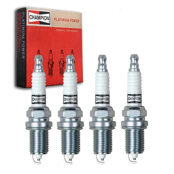 4 pc Champion Platinum Spark Plugs compatible with Chrysler 200 2.4L L4 2011-2014