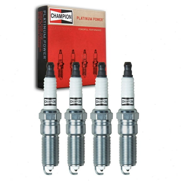 4 pc Champion Platinum Spark Plugs compatible with Mazda 3 2.0L 2.3L 2.5L L4 2006-2013