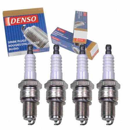 4 pc DENSO 3046 Standard Spark Plugs for 22401 KA050 MS851029 W20EPR-S11 Ignition Wire Secondary Fits select: 1987-1989 DODGE RAM 50, 1984-1986 DODGE D50