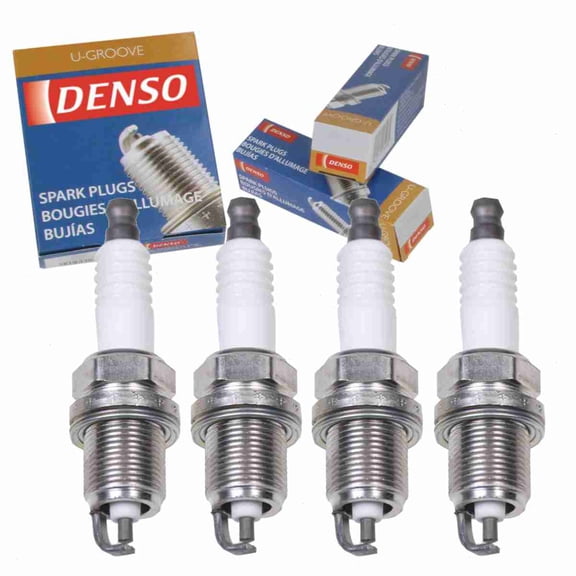 4 pc DENSO 3235 Standard U-Groove Spark Plugs for J3239652 QJ16AR-U Ignition Wire Secondary
