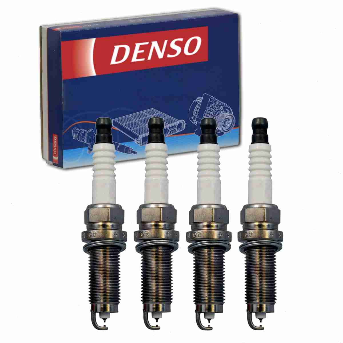 4pc DENSO 3490 Spark Plugs for Car Engine, 22401-3TA1B 4pc DENSO 3490 Spark Plugs for Car Engine, 22401-3TA1B