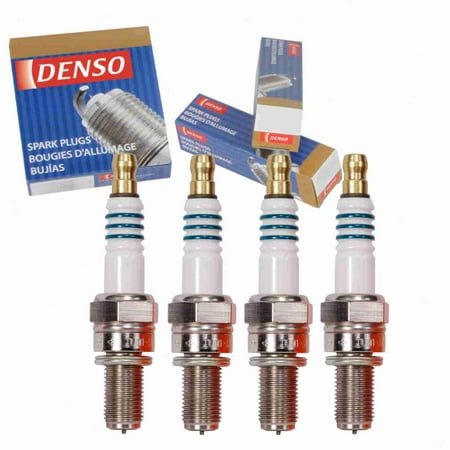 4 pc DENSO 5736 Iridium Racing Spark Plugs for IU01-31 Ignition Wire Secondary