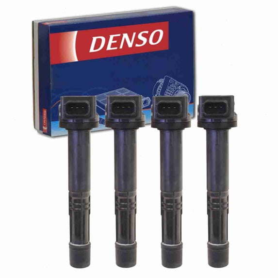 4 pc DENSO Direct Ignition Coils compatible with Honda Element 2.4L L4 2003-2011