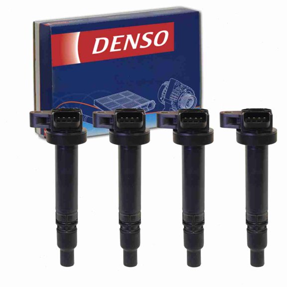 4 pc DENSO Direct Ignition Coils compatible with Toyota Celica 1.8L L4 2000-2005