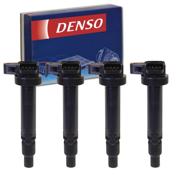 4 pc DENSO Direct Ignition Coils compatible with Toyota Corolla 1.8L L4 2005-2006