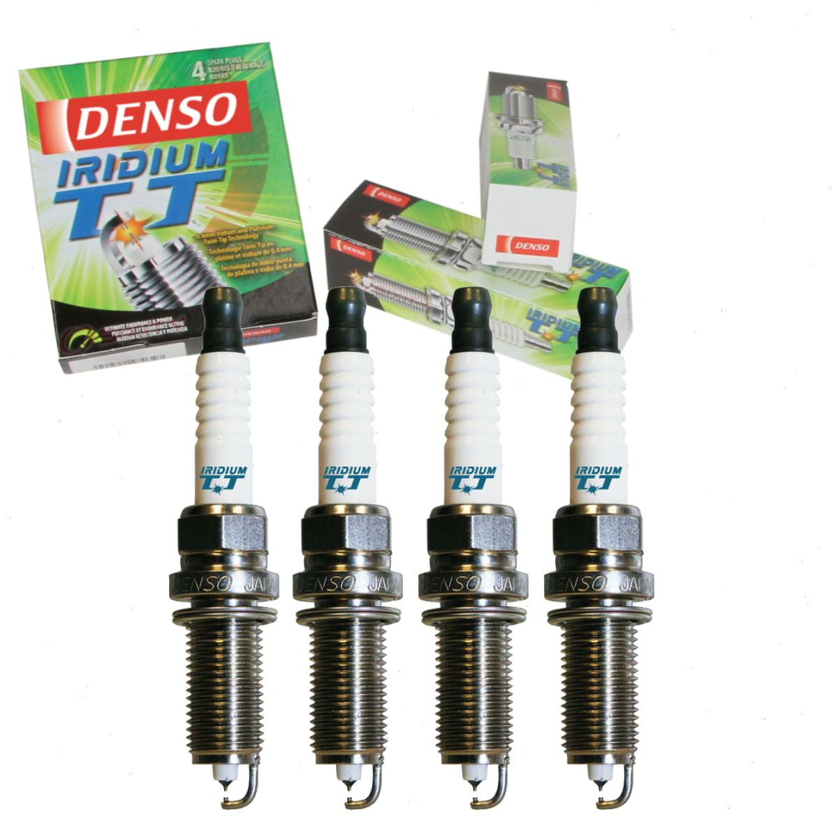 4 pc DENSO Iridium TT Spark Plugs compatible with Honda CR-V 2.4L L4 2015-2016