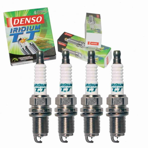 4 pc DENSO Iridium TT Spark Plugs compatible with Kia Rio 1.6L L4 2006-2011