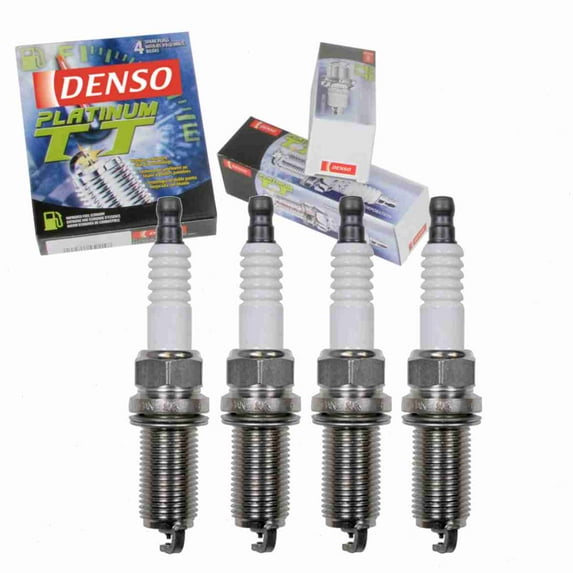 4 pc DENSO Platinum TT Spark Plugs compatible with Kia Forte 2.0L 2.4L L4 2010-2013