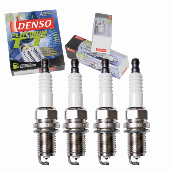 4 pc DENSO Platinum TT Spark Plugs compatible with Kia Soul 2.0L L4 2010-2011