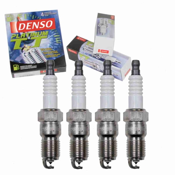 4 pc DENSO Platinum TT Spark Plugs compatible with Mazda Tribute 2.3L L4 2005-2008