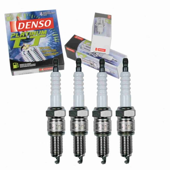 4 pc DENSO Platinum TT Spark Plugs compatible with Toyota 4Runner 2.4L L4 1984-1995