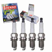 4 pc DENSO Platinum TT Spark Plugs compatible with Toyota RAV4 2.0L 2.4L L4 1996-2008