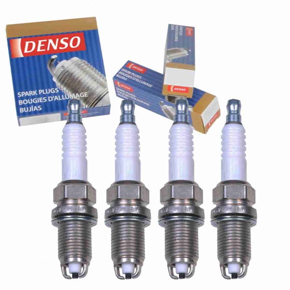 4 pc DENSO Standard Spark Plugs compatible with Mini Cooper 1.6L L4 2002-2008