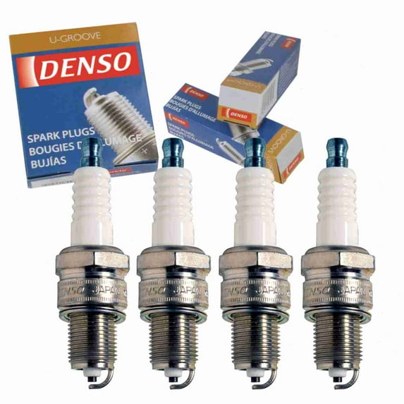 4 pc DENSO Standard U-Groove Spark Plugs compatible with Chevrolet LUV 1.8L L4 1975-1982