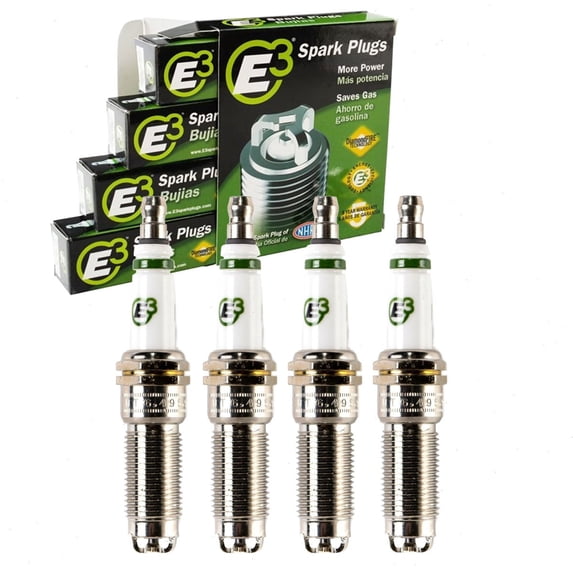 4 pc E3 Spark Plugs compatible with GMC Terrain 1.5L 2.0L 2.4L L4 2010-2020
