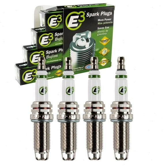 4 pc E3 Spark Plugs compatible with Toyota Prius AWD-e 1.8L L4 2019-2022