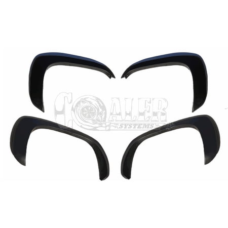 4 pc Fender Flares Fit Chevy Silverado 1500 Paintable Matte Full Set OE Style