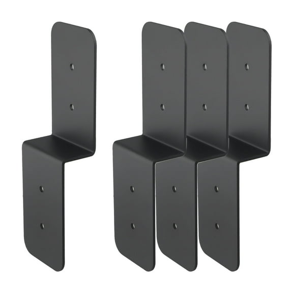 4 pc Heavy Duty Steel Z Brackets, Double Angle Channel Profile Corner