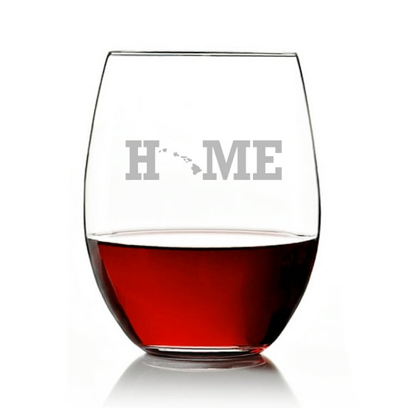 4-pc Home State Stemless Wine Glasses - Hawaii