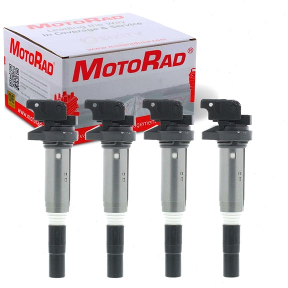 4 pc MotoRad Ignition Coils compatible with BMW 328i 2012-2016