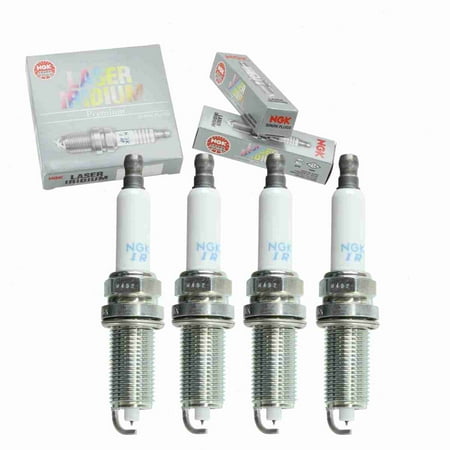 4 pc NGK 1208 Laser Iridium Spark Plugs for 12 12 0 032 137 4506 4704 5618 IKH20TT PKH20TT VKH20 Ignition Wire Secondary Fits select: 2007 BMW 328, 2006 BMW 325