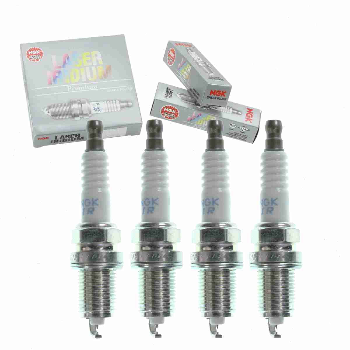 4 pc NGK 1311 Laser Iridium Spark Plugs for 1822A068 4503 4701 IK16TT PK16TT Ignition Wire Secondary Fits select: 2015-2020 MITSUBISHI OUTLANDER SPORT, 2011-2013 MITSUBISHI OUTLANDER