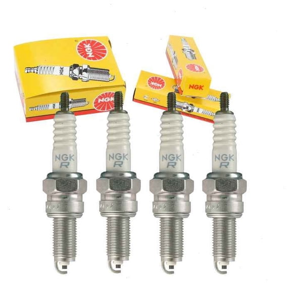 4 pc NGK 1582 Standard Spark Plugs for 31916-KWB-601 Ignition Wire Secondary