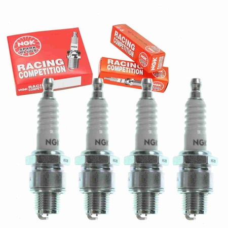 4 pc NGK 2098 Racing Spark Plugs for Ignition Wire Secondary