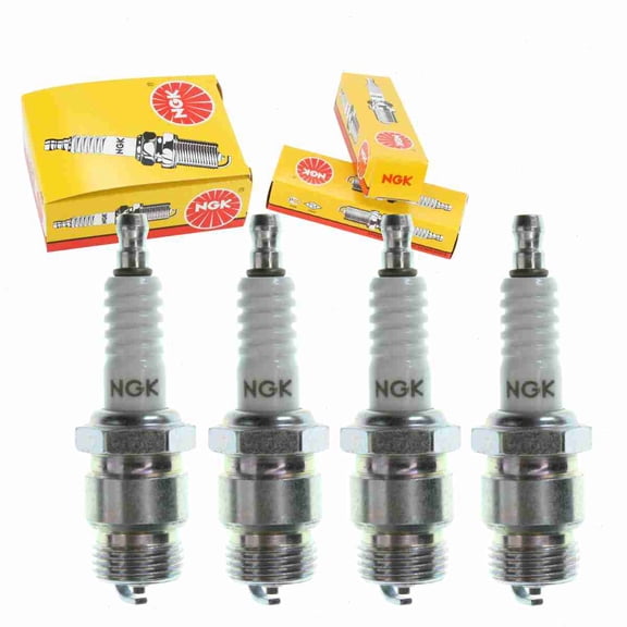 4 pc NGK 2227 Standard Spark Plugs for 32 BF12 F62Y F81Y F83Y Ignition Wire Secondary