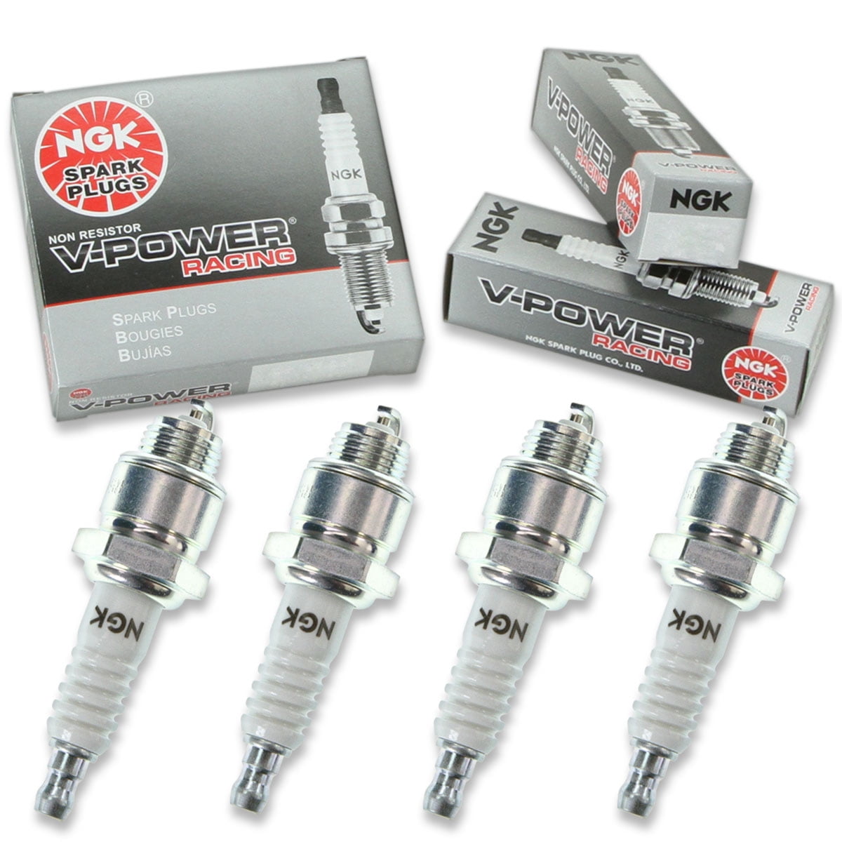 4 pc NGK 2298 V-Power Racing Spark Plugs for 10 137 4275 44S 45S 46S ...