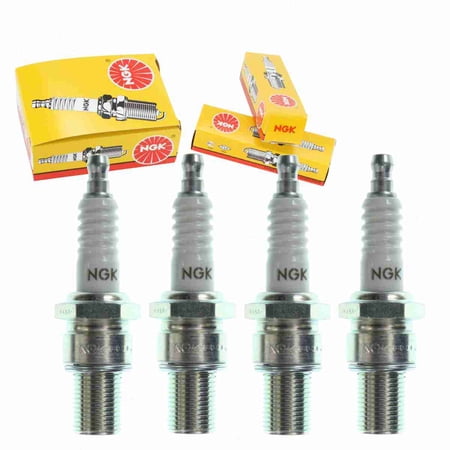 4 pc NGK 2322 Standard Spark Plugs for 2932 890 AGKO N19V SV41XL SV4XL UN19V WEC WET2 Ignition Wire Secondary