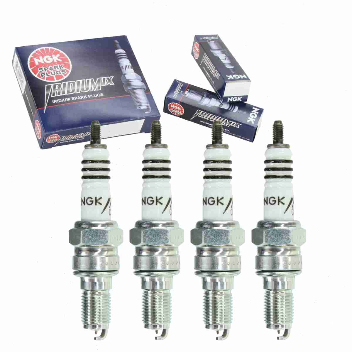 4 pc NGK 3797 Iridium IX Spark Plugs for 5368 90793-20162 98059-58916-HE 98059-5891F 999-06910-X9-021 IUH24 U24FER-ZU9 Ignition Wire Secondary