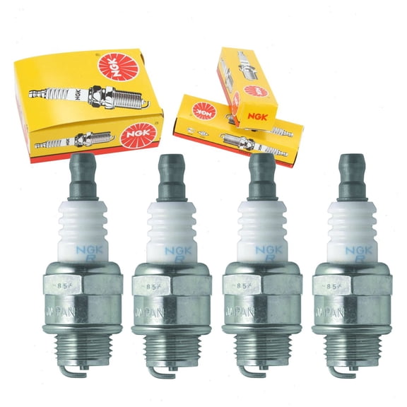 4 pc NGK 4004 Standard Spark Plugs for Ignition Wire Secondary