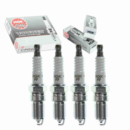 4 pc NGK 4177 V-Power Spark Plugs for 103 103DP2 5048 7566 7567 AR103 AWSFA12C BN9Y E3.53 HR6D HR6DC HR6DS HR7DC SP494 T20NR-U11 Ignition Wire Secondary Fits select: 1999-2003 FORD F150