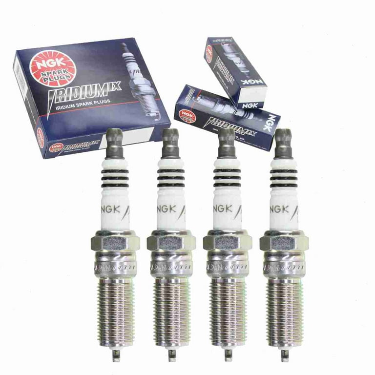 NGK 4344 Iridium IX Spark Plugs 4 pc Set, High Performance Auto