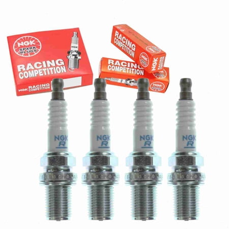 4 pc NGK 4586 Racing Spark Plugs for 5322 IK34 Ignition Wire Secondary