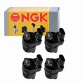 thumbnail image 1 of 4 pc NGK 48933 Ignition Coils for 12573190 178-8399 178-8407 2505-311072 36-1194 673-7104 8-12573-190-0 8-12699-382-0 D514A E894 GN10165 IC534 UF-414 UF414 Spark Plug Wire Boot, 1 of 3