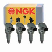 4 pc NGK 48939 Ignition Coils for 14153404 178-8353 27300-2G000 27300-3F100 27301-3F100 84153404 921-2148 E1111 GN10568 IC712 UF-611 UF611 Spark Plug Wire Boot Fits select 2008-2014 HYUNDAI SONATA