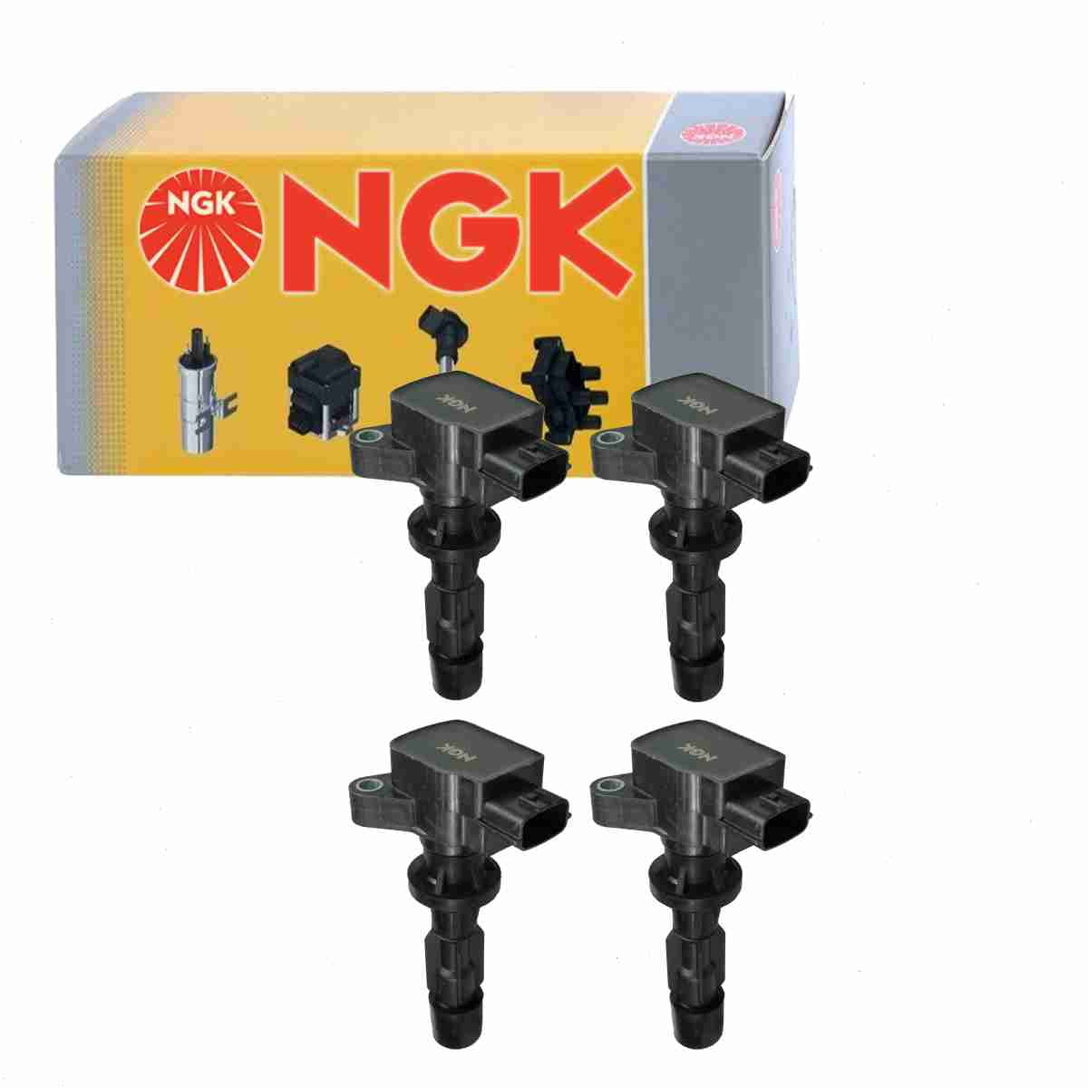 4 pc NGK 48946 Ignition Coils for 1415212 178-8350 2505-291964 36-8159 ...