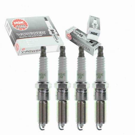4 pc NGK 5306 V-Power Spark Plugs for 443 443C2 570 570C2 6711 7994 E3.66 RE14MCC4 RE16MC S2LZTR4A11 SOLZTR4A11 Ignition Wire Secondary Fits select: 2003-2008 DODGE RAM 1500