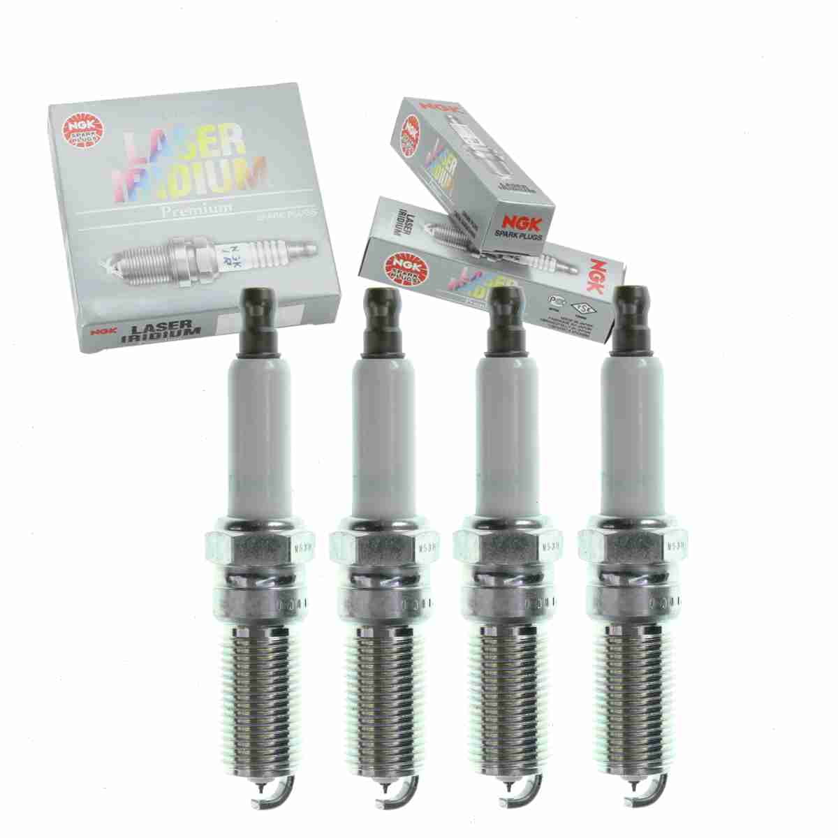 4 pc NGK 5476 Laser Iridium Spark Plugs for 12620540 41-108 4513 4718 9300 9723 ITV16TT PTV16TT Ignition Wire Secondary Fits select: 2010-2017 CHEVROLET EQUINOX, 2010-2017 GMC TERRAIN