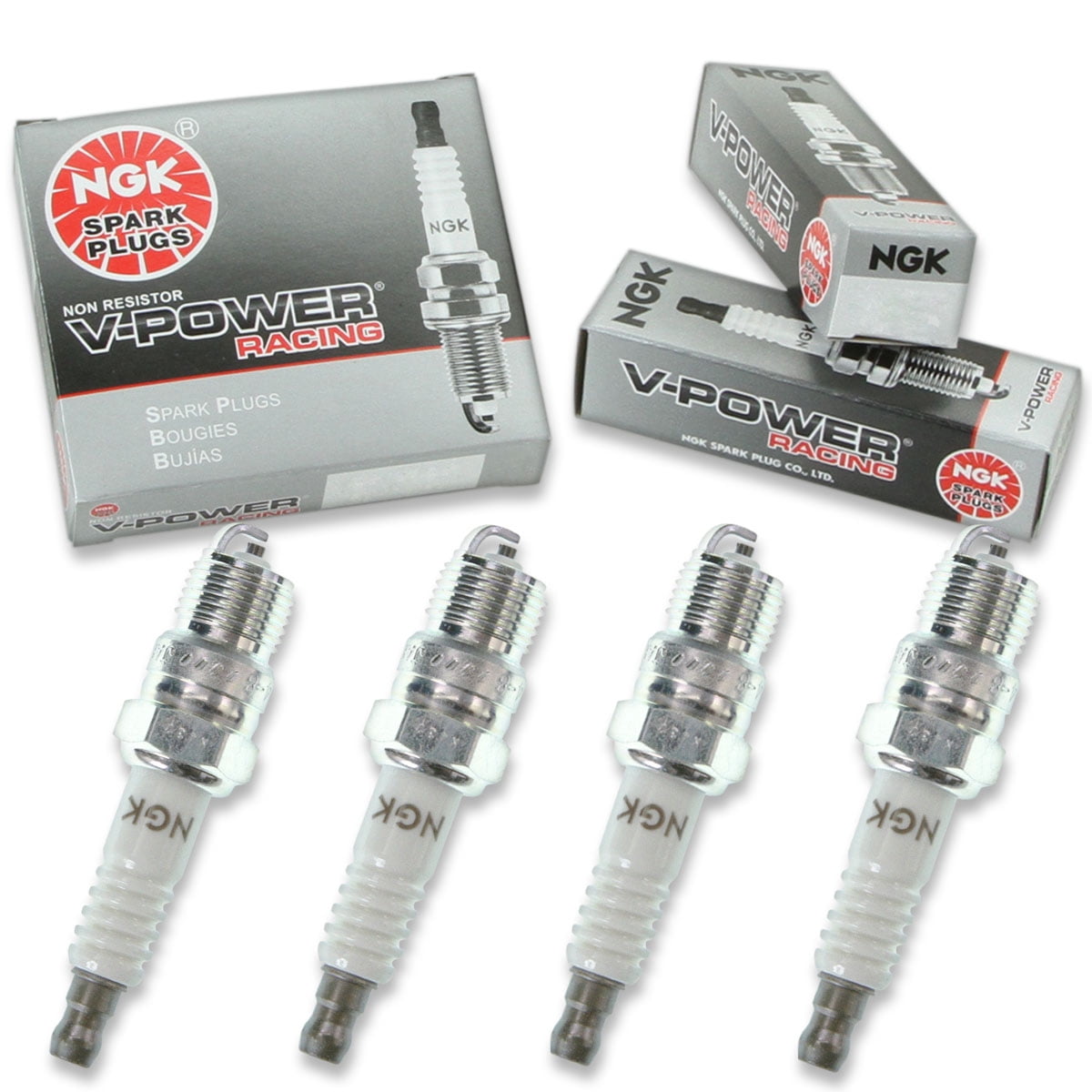 Af902 4 pc NGK 5657 V-Power Racing Spark Plugs for 438TS AF902 BL62Y BL64Y ...
