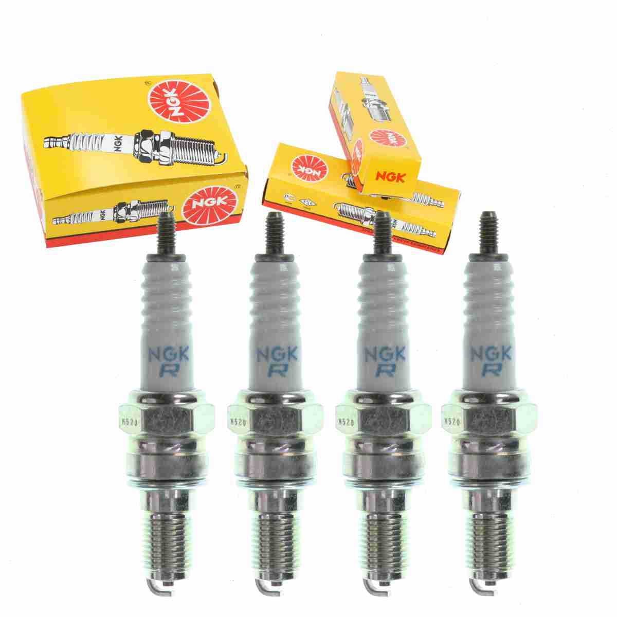 4 pc NGK 5666 Standard Spark Plugs for 4127 98059-58916 B8RH RGU94C U24FER9 Ignition Wire Secondary
