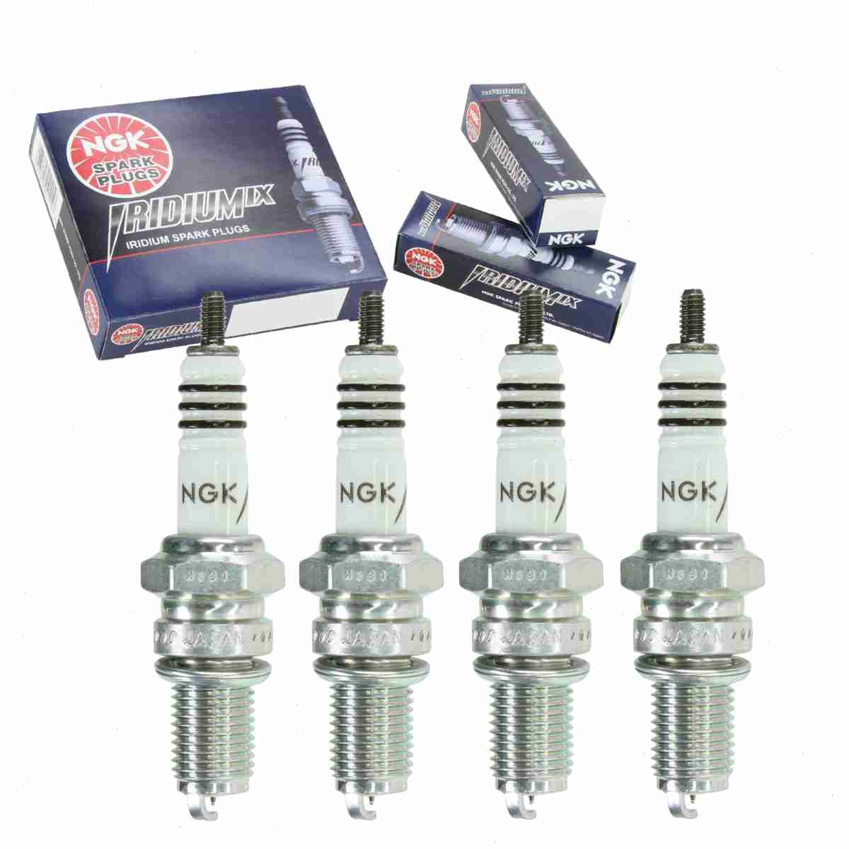 4 pc NGK 5686 Iridium IX Spark Plugs for 4089 5371 90793-20010 90793-20021 D7RP IX22 X22ES-ZU XS4164 XS4164DP Ignition Wire Secondary Fits select: 1988-1991 BMW M3, 1988 BMW M5