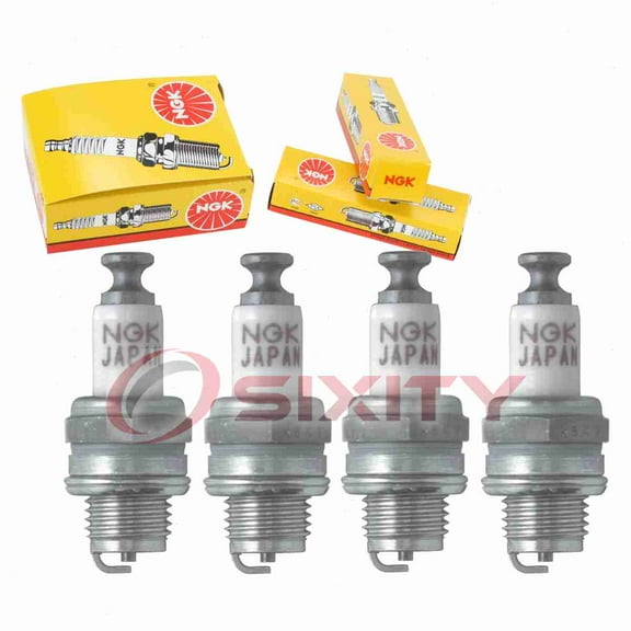 4 pc NGK 5812 Standard Spark Plugs for 07908-4546-0 09482-00227 6003 877 98052-56471 A6S U20M-U Y82 Ignition Wire Secondary