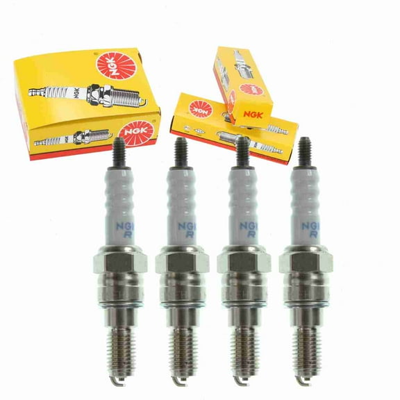4 pc NGK 5869 Standard Spark Plugs for 4162 92070-1195 98049-59716 Y27FER Y27FERC Ignition Wire Secondary