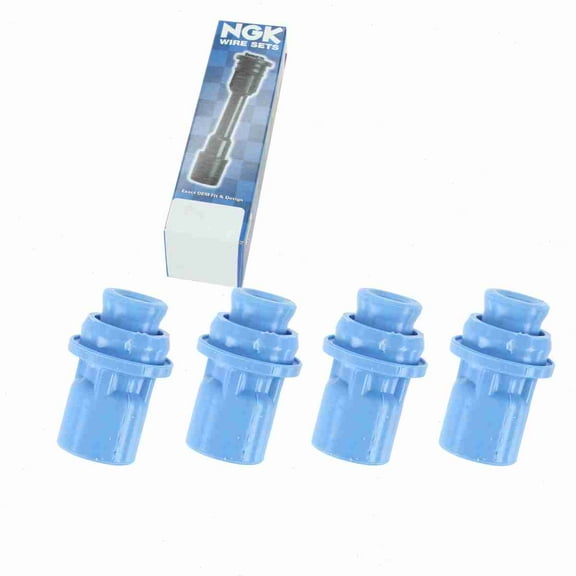 4 pc NGK 58911 Ignition Coil Boots for 02558 156024 156025 175-1064 2558 35-7064 50060 50060-1 55924K 5610K 671-6286 671-6287 702485 SPB113 SPP49 SPP49E Direct Spark Plug Wire
