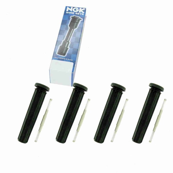 4 pc NGK 58969 Ignition Coil Boots for 02545 138026 2545 50049 50049-1 671-8163 702482 SPB166 SPP103E Direct Spark Plug Wire